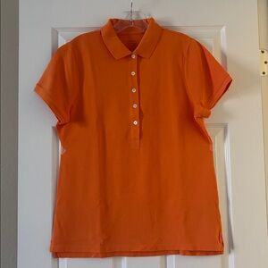 J. Crew Bright Orange Polo Shirt
